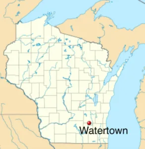 Watertown Wisconsin map